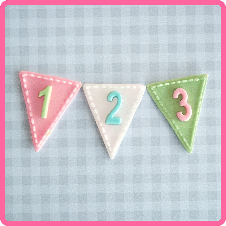 Bunting Numbers Mold – Icing Inspirations - School and Cake Supply Shoppe