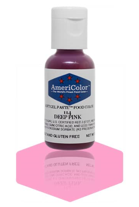 Americolor Soft Gel Paste - Deep Pink .75 oz – Icing Inspirations ...
